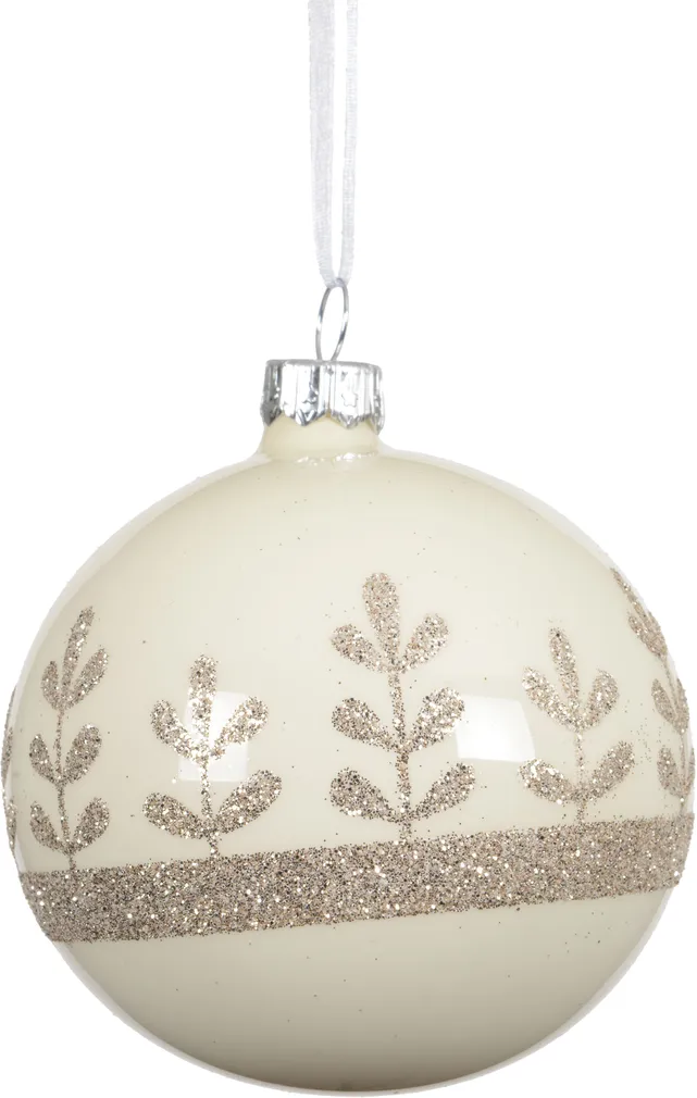 JÕULUKUUL TAIMED Ø8CM KLAAS VALGE