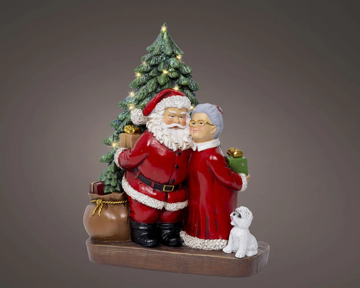 JÕULUKUJU TAAT JA MEMM LED 11X19X24,5CM TAIMERIGA