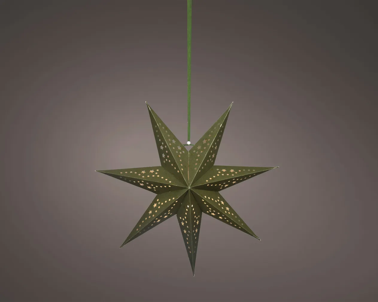 JÕULUVALGUSTUS TÄHT 6LED 38X18,5CM ROHELINE