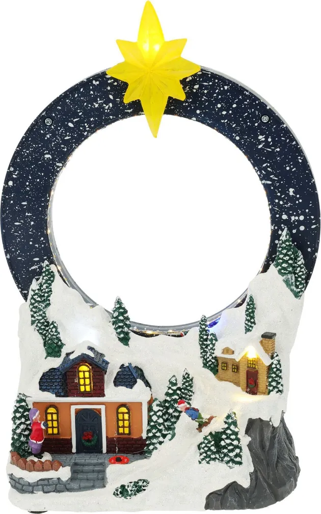 JÕULUKÜLA PÕHJATÄHT 7LED 18,9X11,3X28,7CM