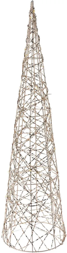 JÕULUKUJU KUUSK 30LED 16X16X60CM KULD