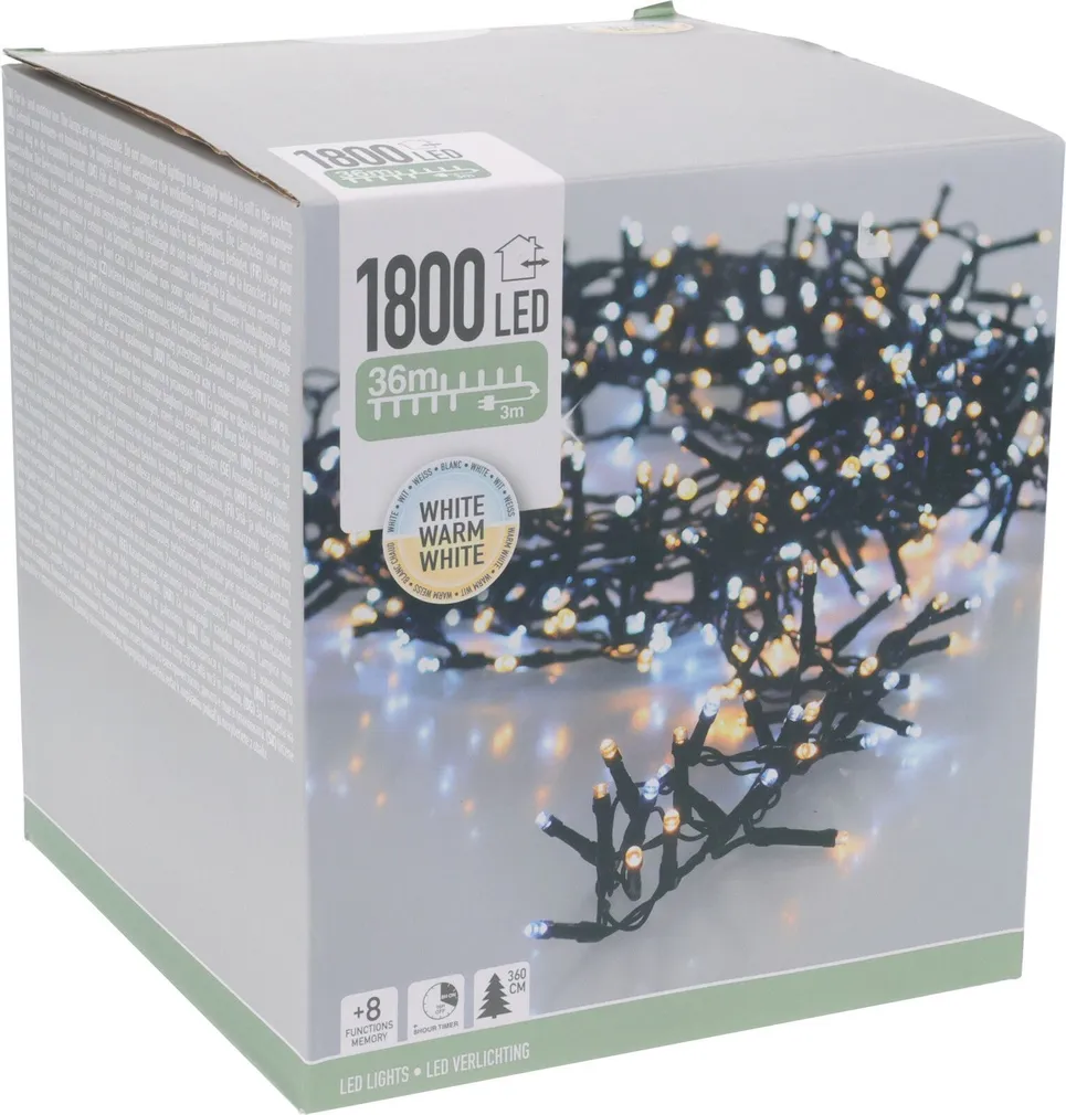 JÕULUVALGUSTUS 1900LED 36M IP44 KÜLM JA SOE VALGUS