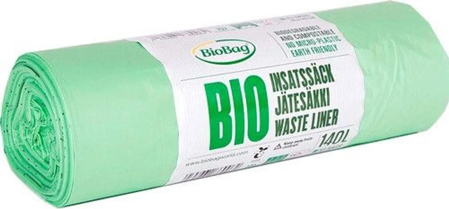 KOMPOSTITAVAD PRÜGIKOTID BIOBAG 140L, 3TK RULLIS