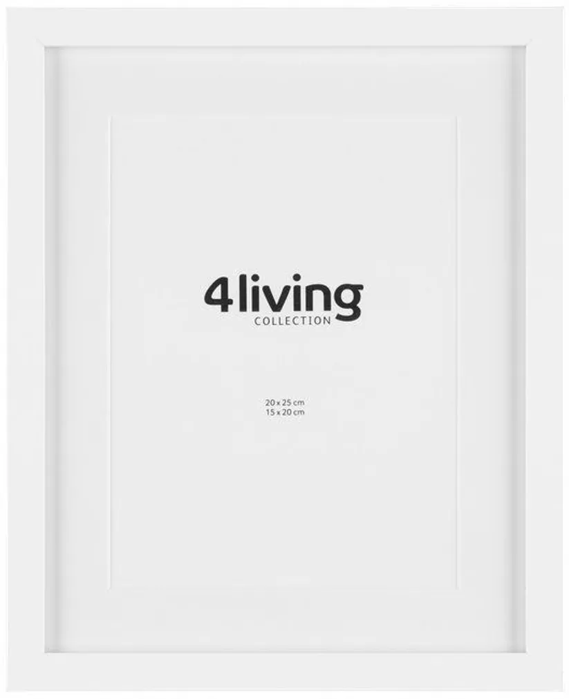 PILDIRAAM 4LIVING NICE 20X25CM VALGE