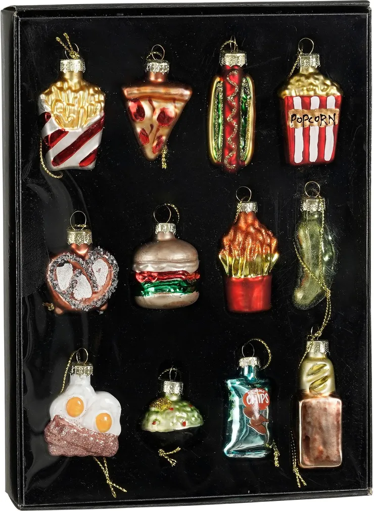 JÕULUPUU EHTED MICA DECORATIONS SÖÖK 12TK PAKIS