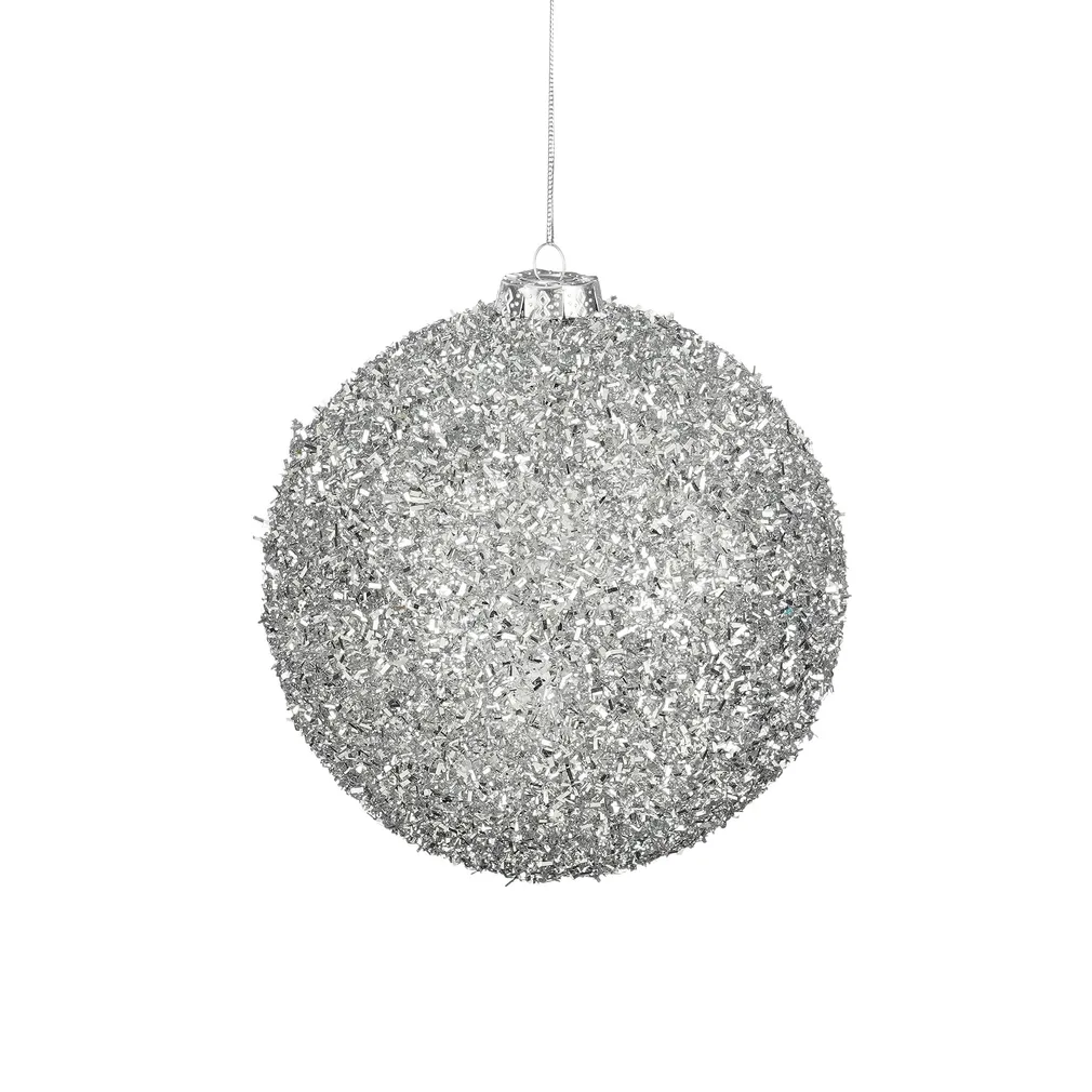 JÕULUKUUL MICA DECORATIONS Ø15CM HÕBE