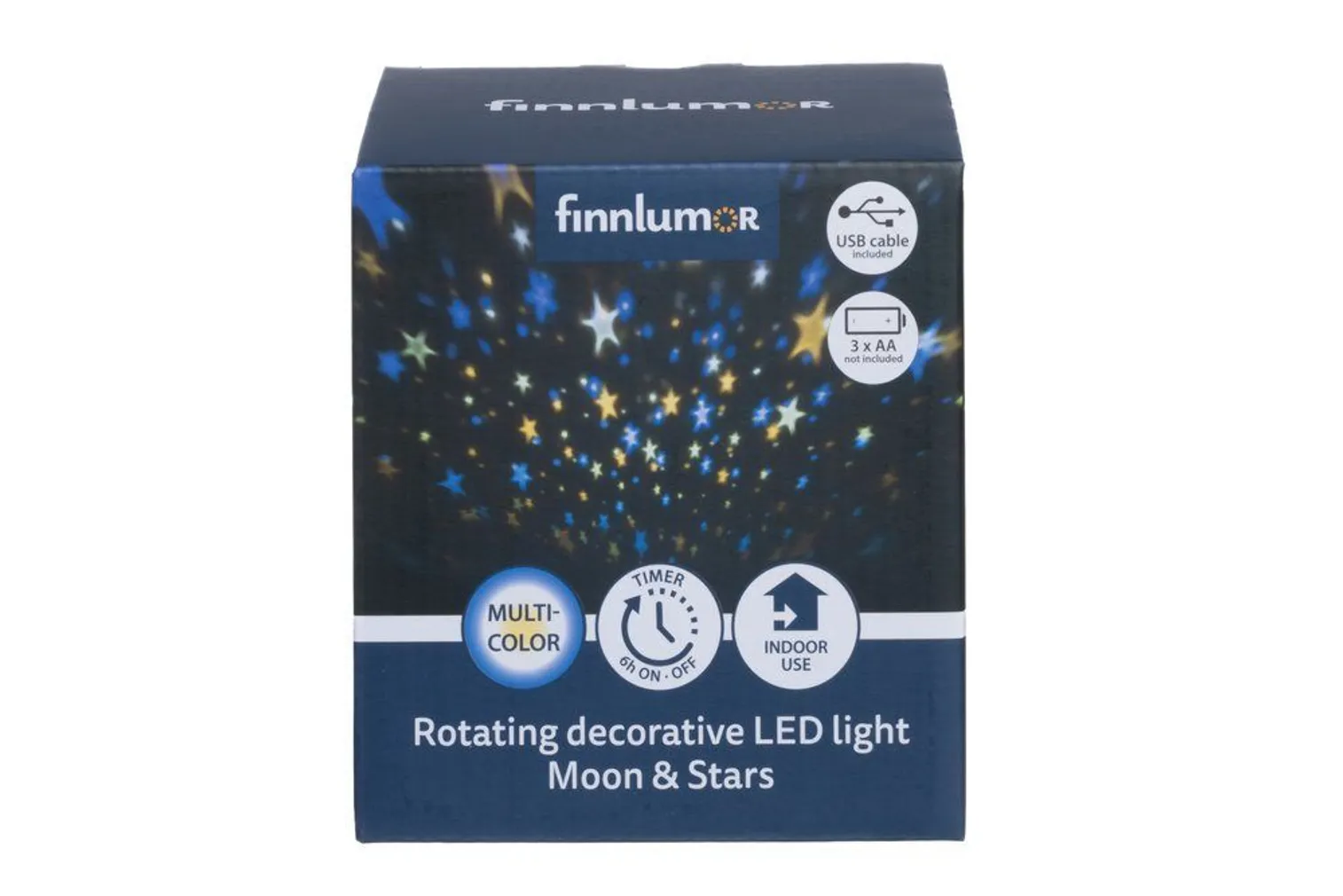 DEKORATIIVVALGUSTI LED KUU JA TÄHED, PÖÖRLEV