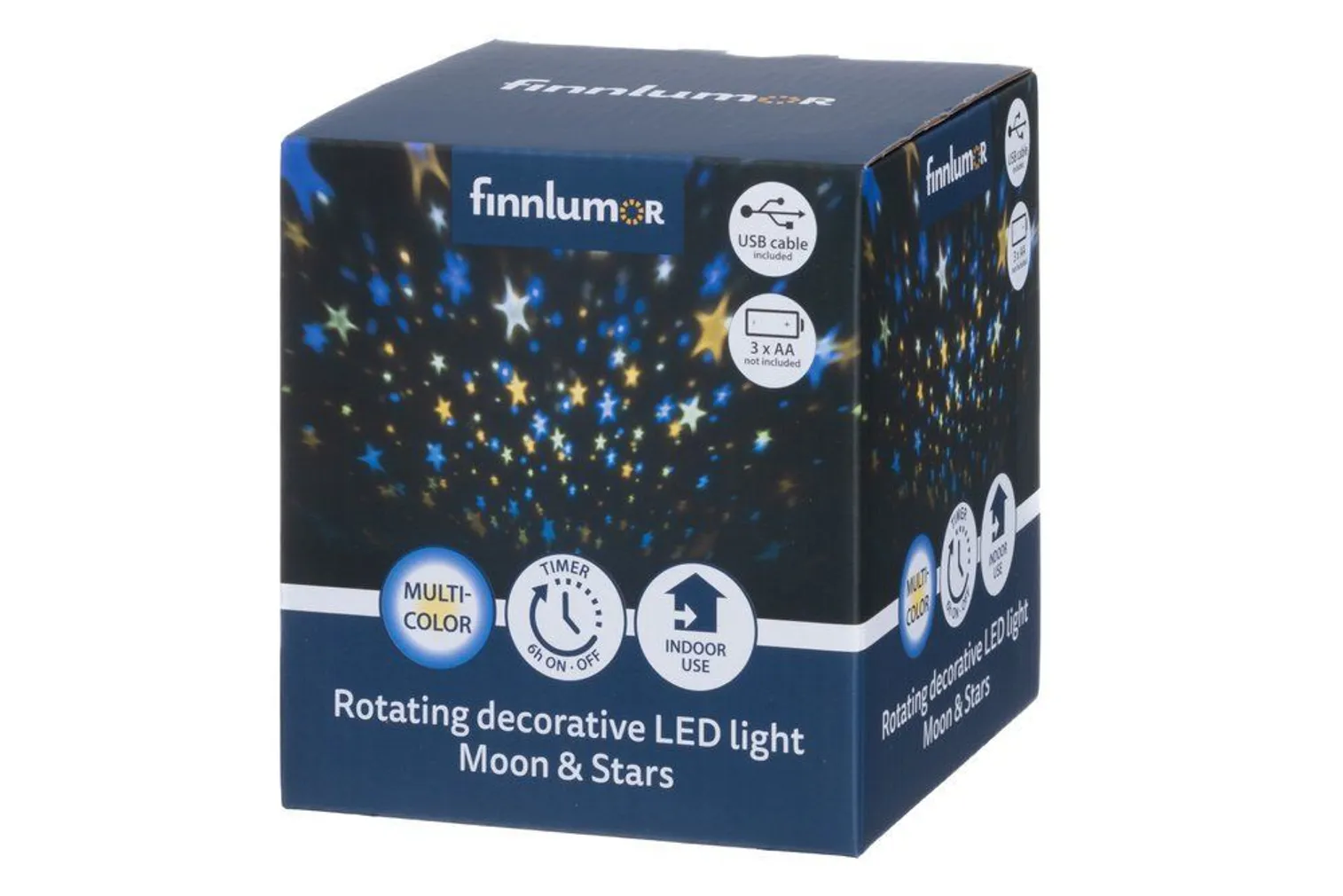 DEKORATIIVVALGUSTI LED KUU JA TÄHED, PÖÖRLEV