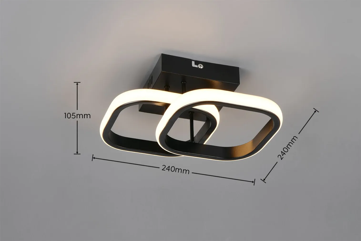 PLAFOON RL NOW KASIA LED KANDILINE 800LM 3000K MUST