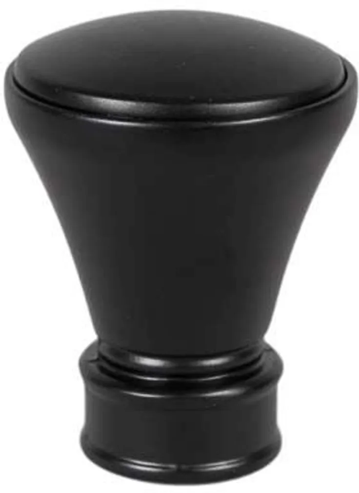 KARDINAPUU OTSIK DEKORIKA TORINO Ø19MM MUST 2TK PAKIS