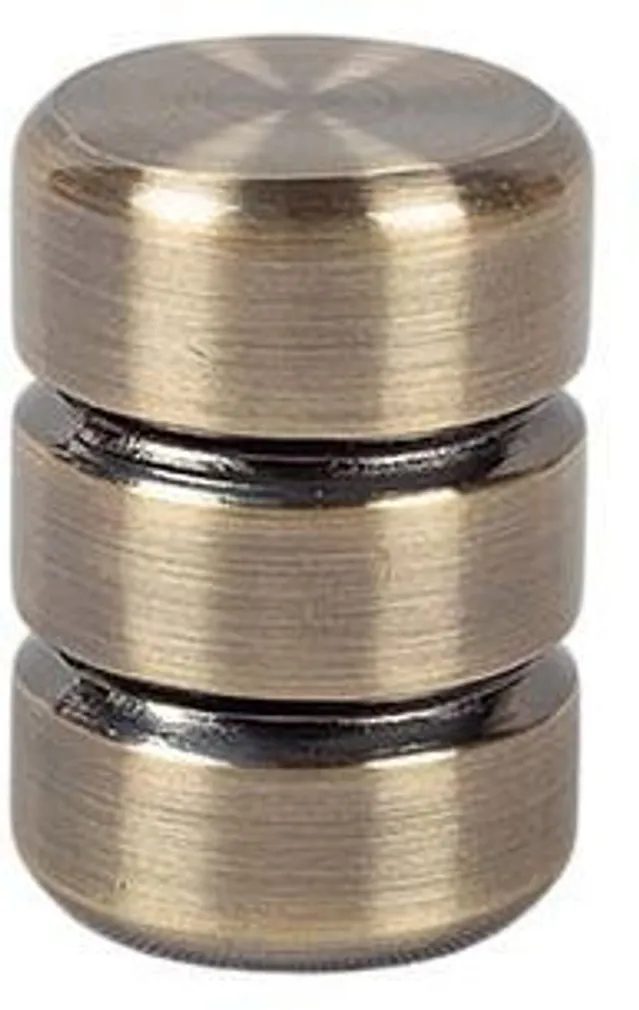 KARDINAPUU OTSIK DEKORIKA FANO LÄIKIV ANTIIK Ø19MM KULDNE 2TK PAKIS