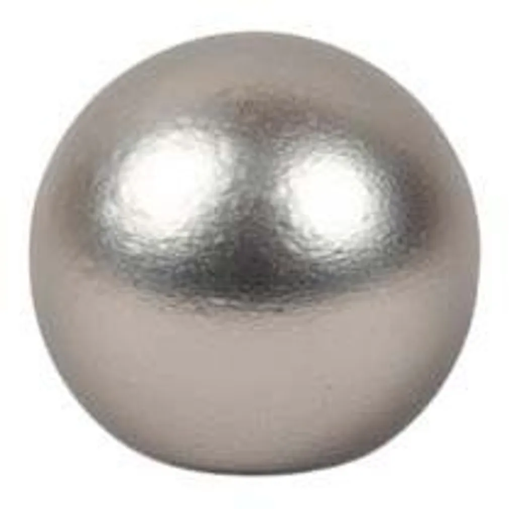 KARDINAPUU OTSIK DEKORIKA KULA LÄIKIV HÕBEDANE Ø19MM MATT 2TK PAKIS