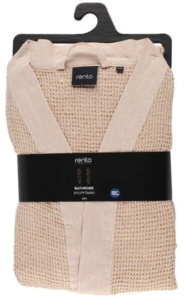 HOMMIKUMANTEL RENTO KENNO S/M, BEEZ/VALGE