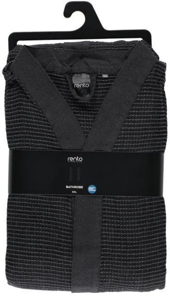 HOMMIKUMANTEL RENTO KENNO XXL, MUST/HALL