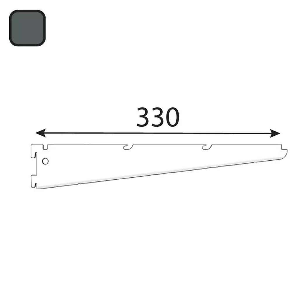KRONSTEIN INTEGRI KAHEKORDNE 330X73MM ANTRATSIIT