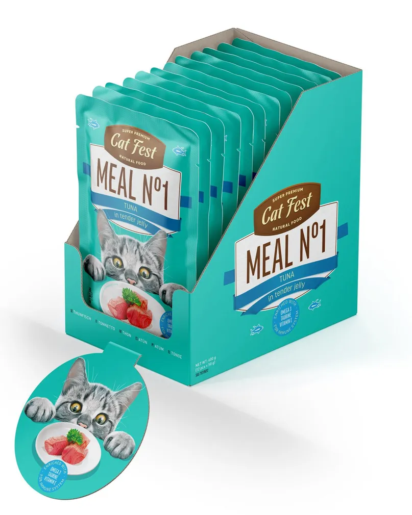 MÄRGTOIT CATFEST KASSIDELE TUUNIKALA TARRETIS 12X50G