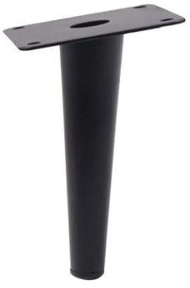 MÖÖBLIJALG 32X200MM VILTUNE KITSENEV JALG, MUST