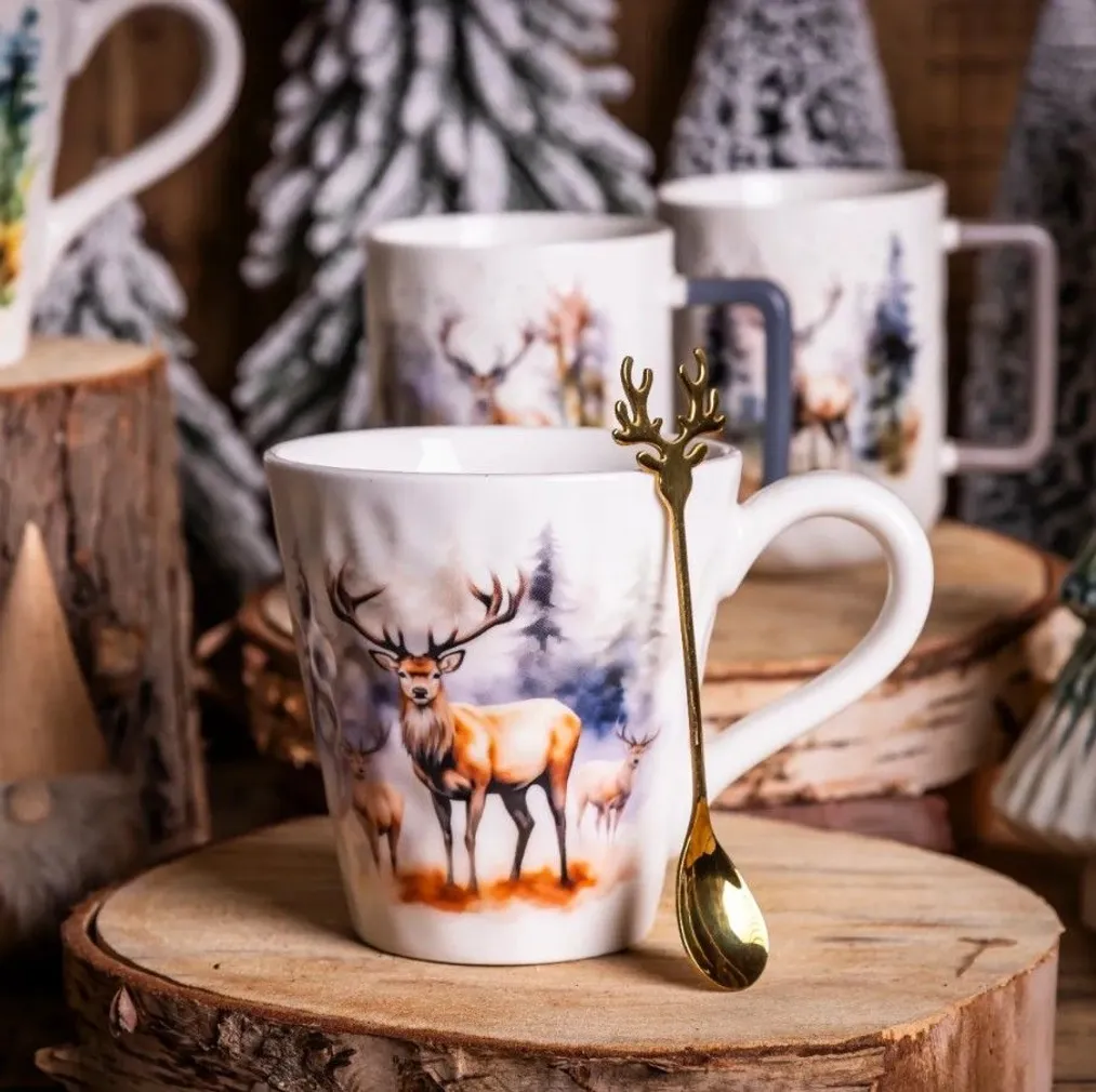 KOMPLEKT ALTOM DESIGN JÕULU TASS 480ML + LUSIKAS