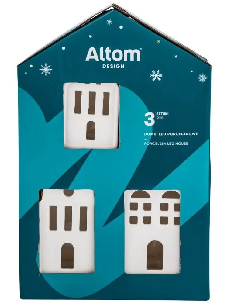 KINKEKOMPLEKT ALTOM DESIGN MAJAKESED 3-OSALINE LED