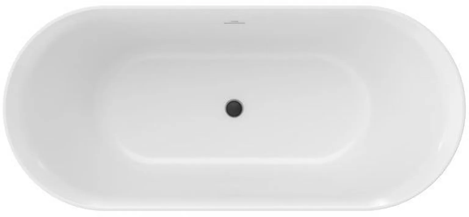 AKRÜÜLVANN RAVAK YPSILON 180X80CM MUST/VALGE