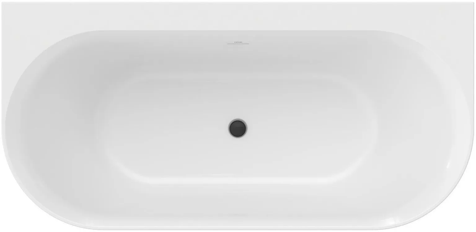 AKRÜÜLVANN RAVAK YPSILON WALL 178X86CM MUST/VALGE