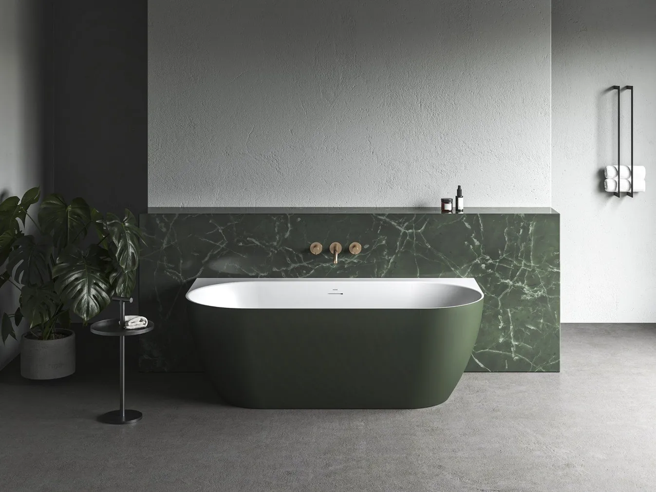 AKRÜÜLVANN RAVAK FREEDOM WALL TEC 170X87CM GREY GREEN/VALGE