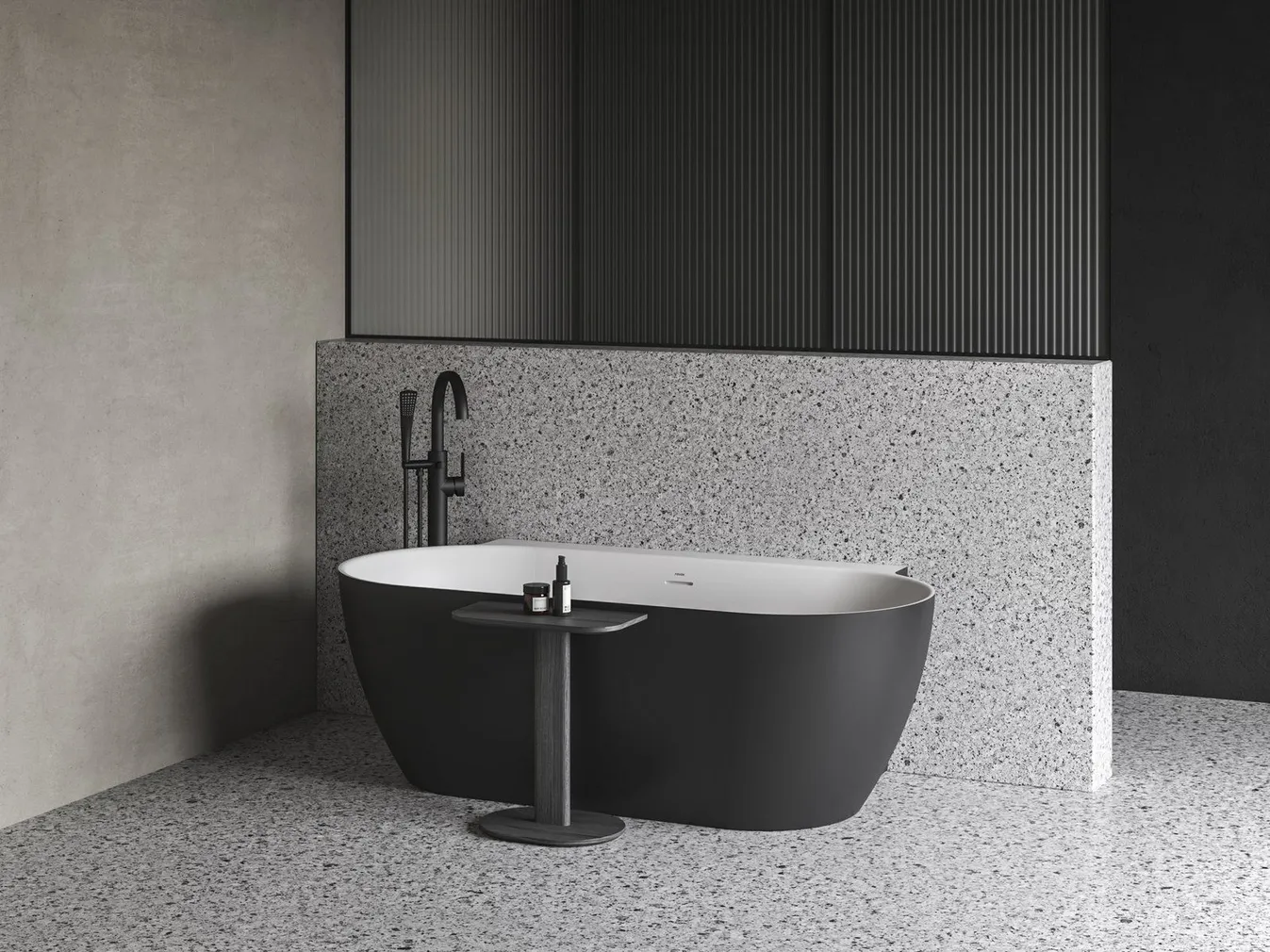 AKRÜÜLVANN RAVAK FREEDOM WALL II TEC 170X87CM MUST/VALGE