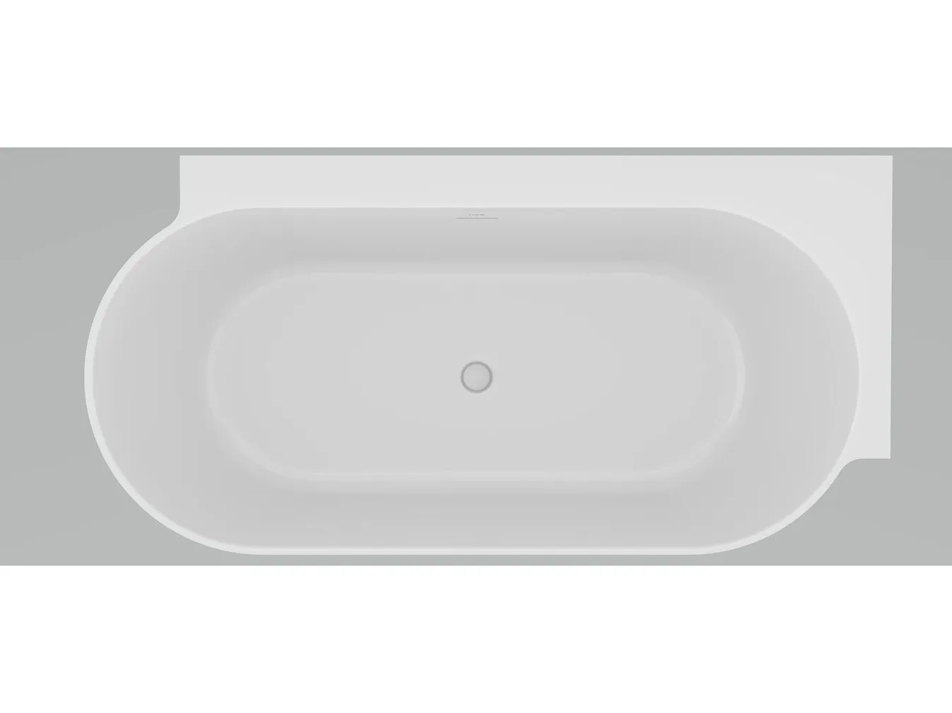 AKRÜÜLVANN RAVAK FREEDOM CORNER II TEC R 175X86CM PAREM, VALGE MATT