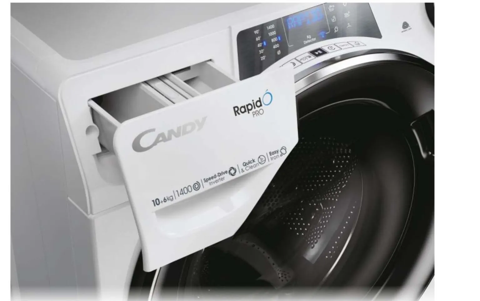 PESUMASIN-KUIVATI CANDY RPW41066BWMBC-S 10KG