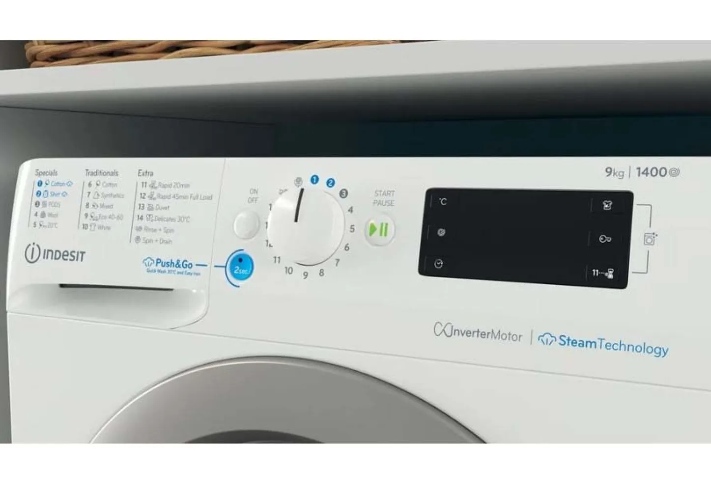 PESUMASIN INDESIT EESTLAETAV BWE 91496X, 9KG