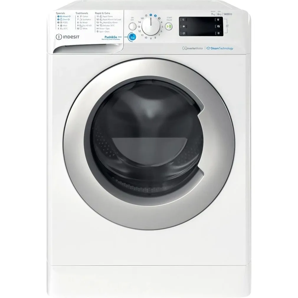 PESUMASIN-KUIVATI INDESIT BDE 76435, 7KG