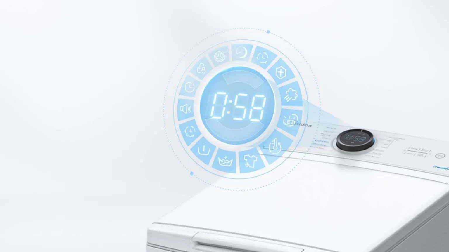 PESUMASIN MIDEA PEALTLAETAV MF100T60B/W-HR 6KG