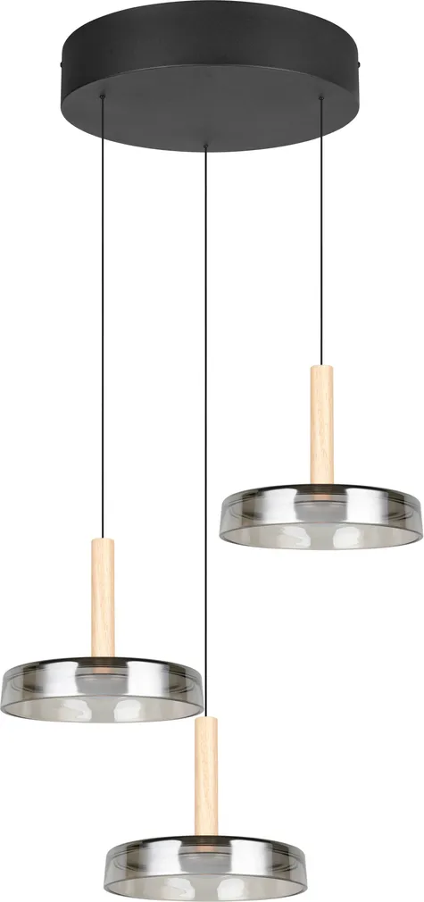 RIPPVALGUSTI CELESTE LED 3 MATT MUST KLAAS/KROOM/PUIT