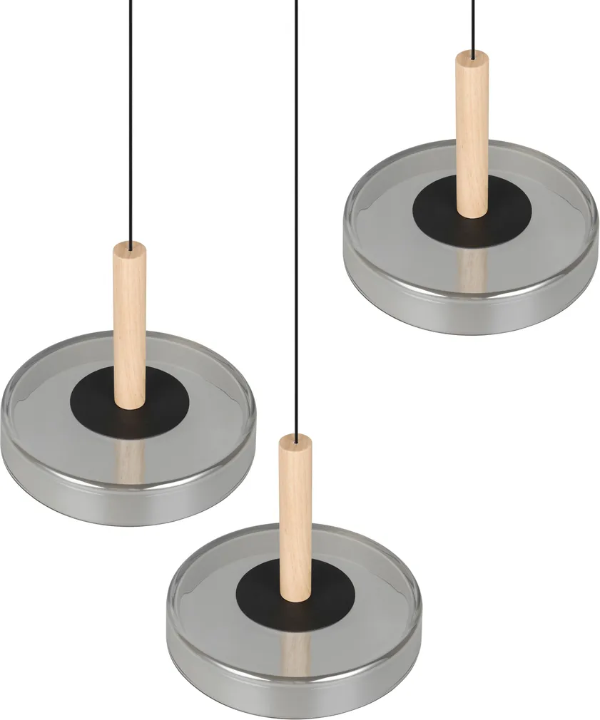 RIPPVALGUSTI CELESTE LED 3 MATT MUST KLAAS/KROOM/PUIT