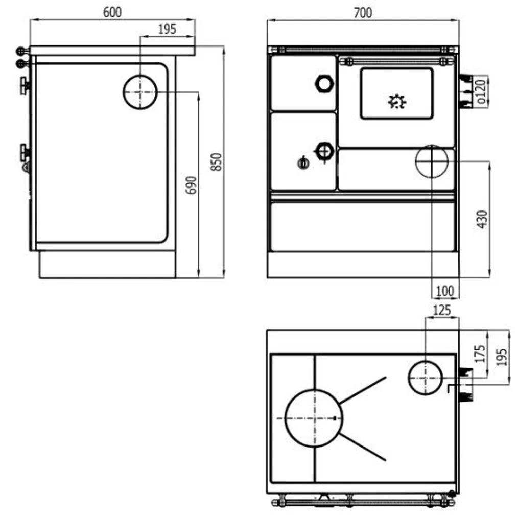 PUUPLIIT ALFA 70 KLAASUKSEGA MUST PAREMAKÄELINE 7KW