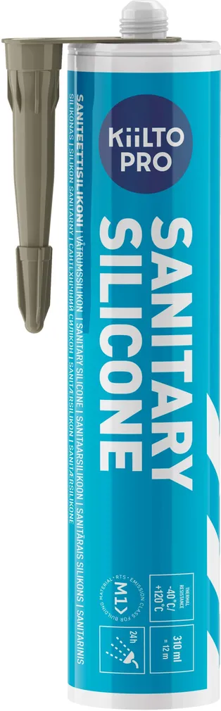 SANITAARSILIKOON KIILTO PRO 34 DARK SAND 310ML
