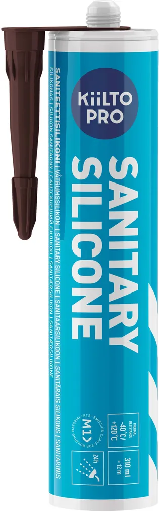 SANITAARSILIKOON KIILTO PRO 37 BURGUNDY BROWN 310ML