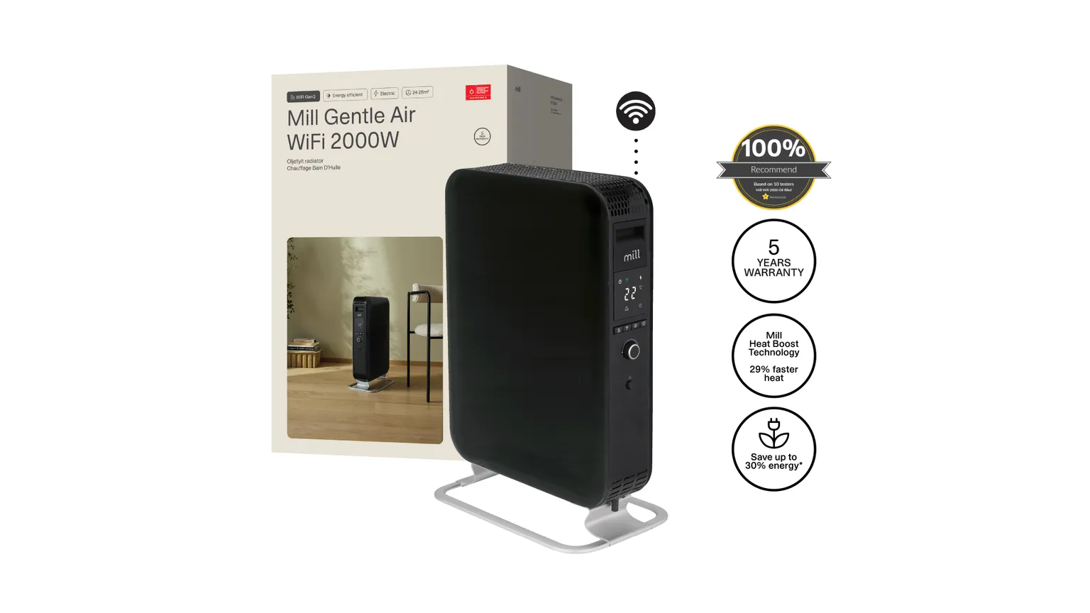 ÕLIRADIAATOR MILL OIL2000WIFI3 WIFI GEN3 2000W