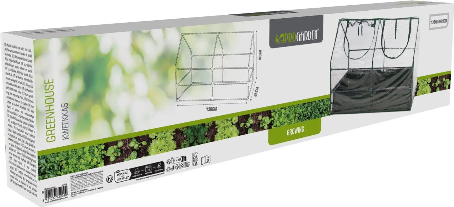 KASVUHOONE PÕHJAGA 130X65X85CM