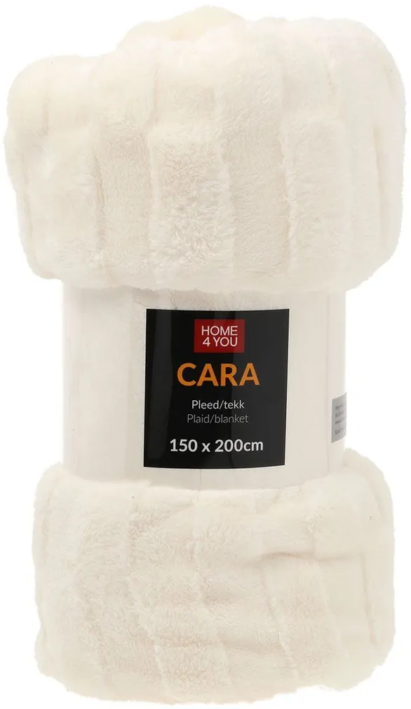 PLEED CARA 150X200CM, VALGE