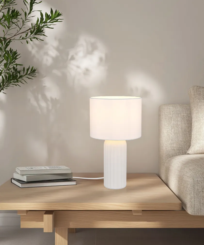 LAUALAMP TRIO BLAIR 36 CM E27 VALGE MATT