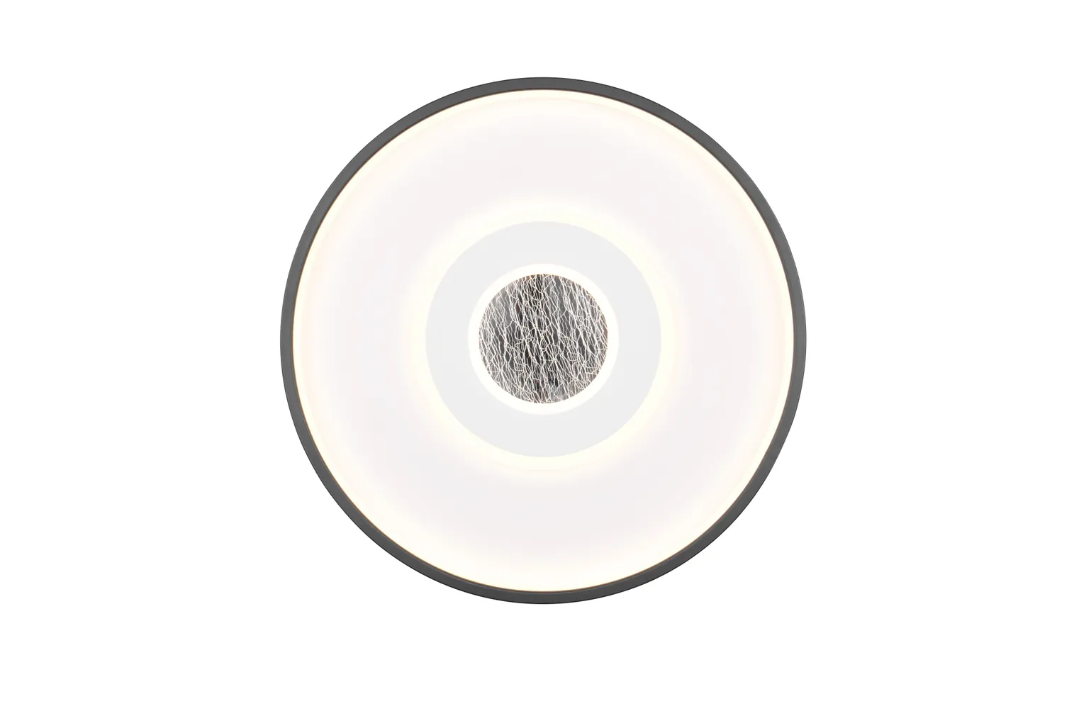 PLAFOON TRIO NAZAR LED 40CM VALGE MATT/MUST MATT