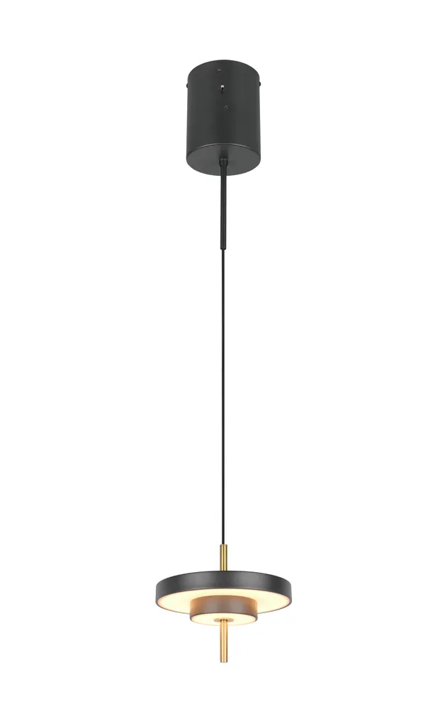 LAELAMP TRIO KEATON LED 20CM MUST MATT/MESSING