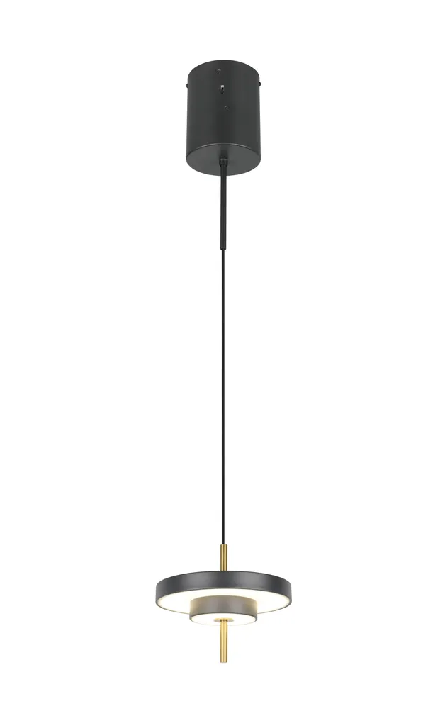 LAELAMP TRIO KEATON LED 20CM MUST MATT/MESSING