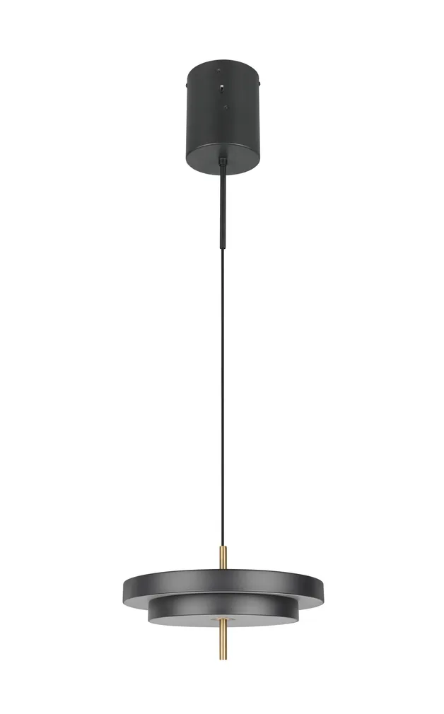 LAELAMP TRIO KEATON LED 40CM MUST MATT/MESSING