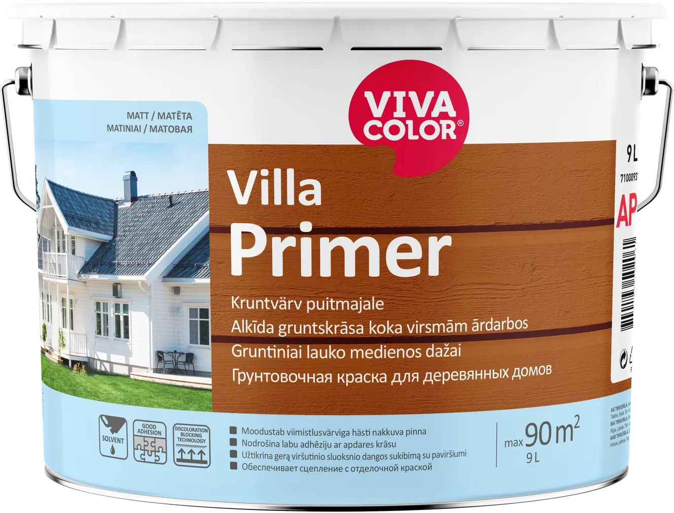 KRUNTVÄRV VIVACOLOR VILLA PRIMER 10L VALGE MATT