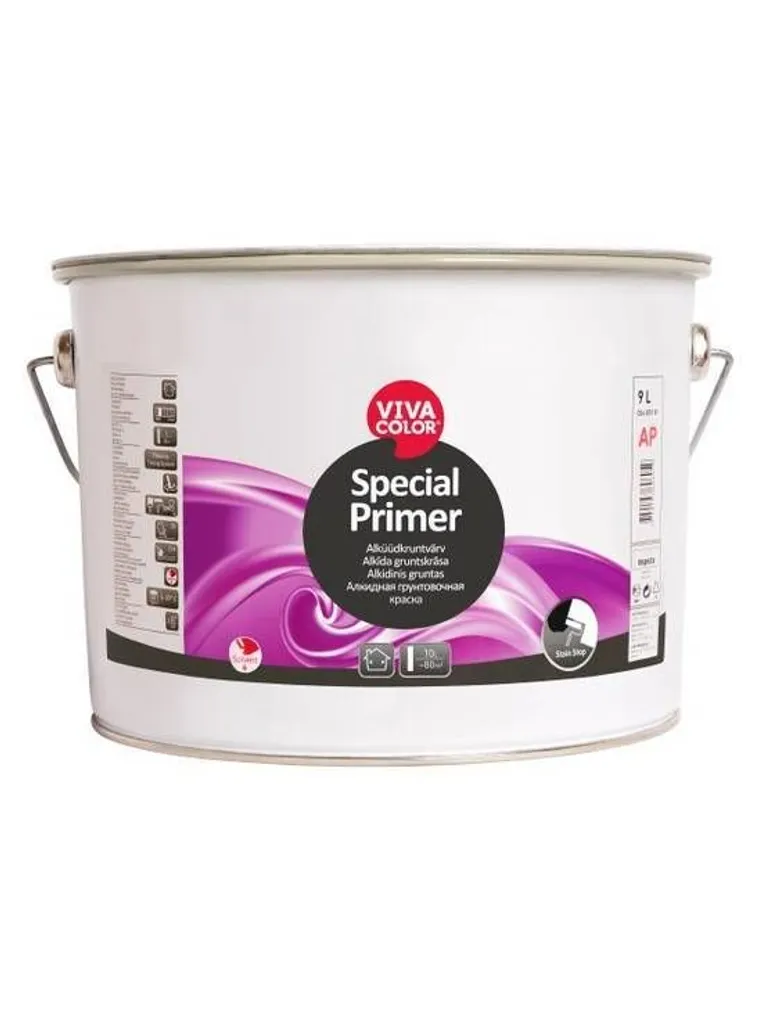 KRUNTVÄRV VIVACOLOR SPECIAL PRIMER 9L VALGE MATT