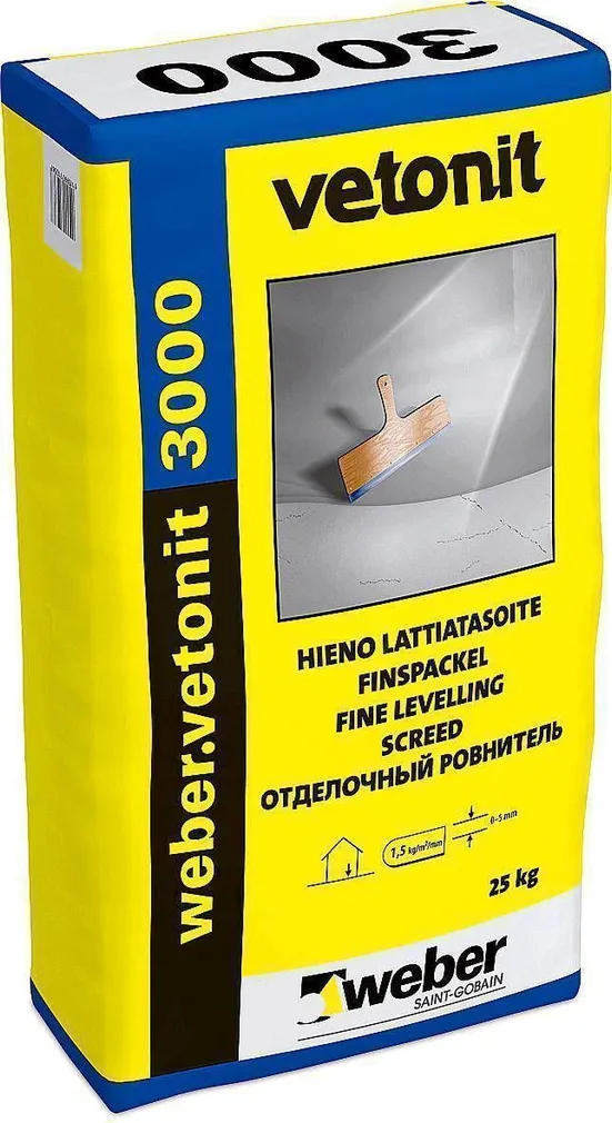 VETONIT 3000 VIIMISTLUSPÕRANDASEGU 25KG