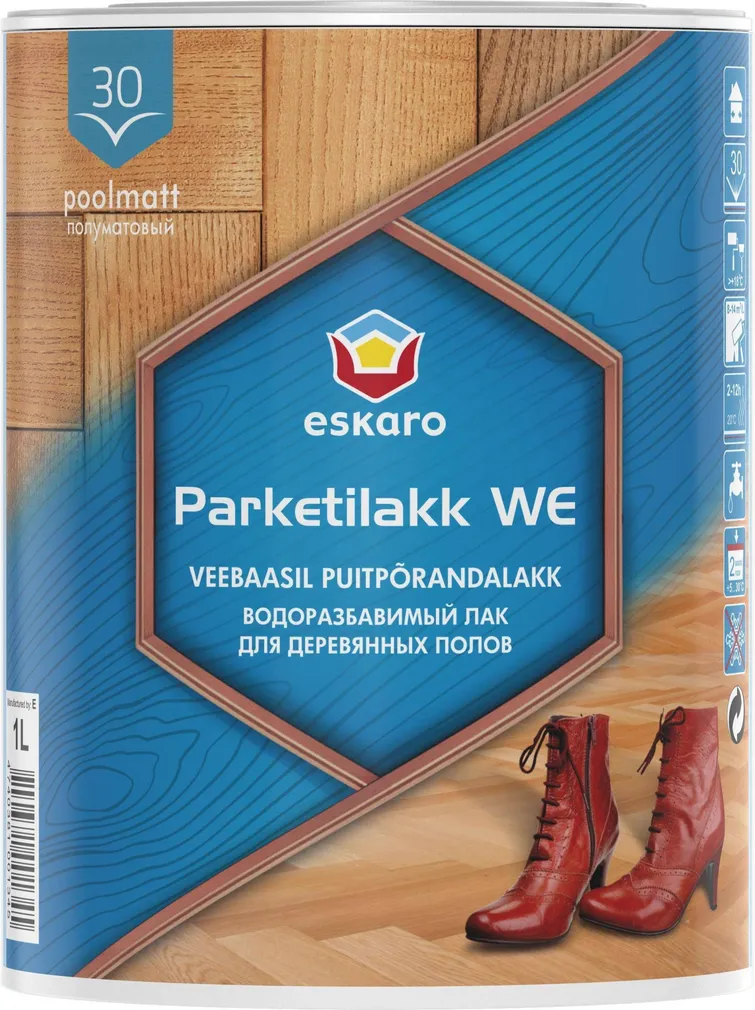LAKK PARKETI WE 1L POOLMATT VEEPÕHINE