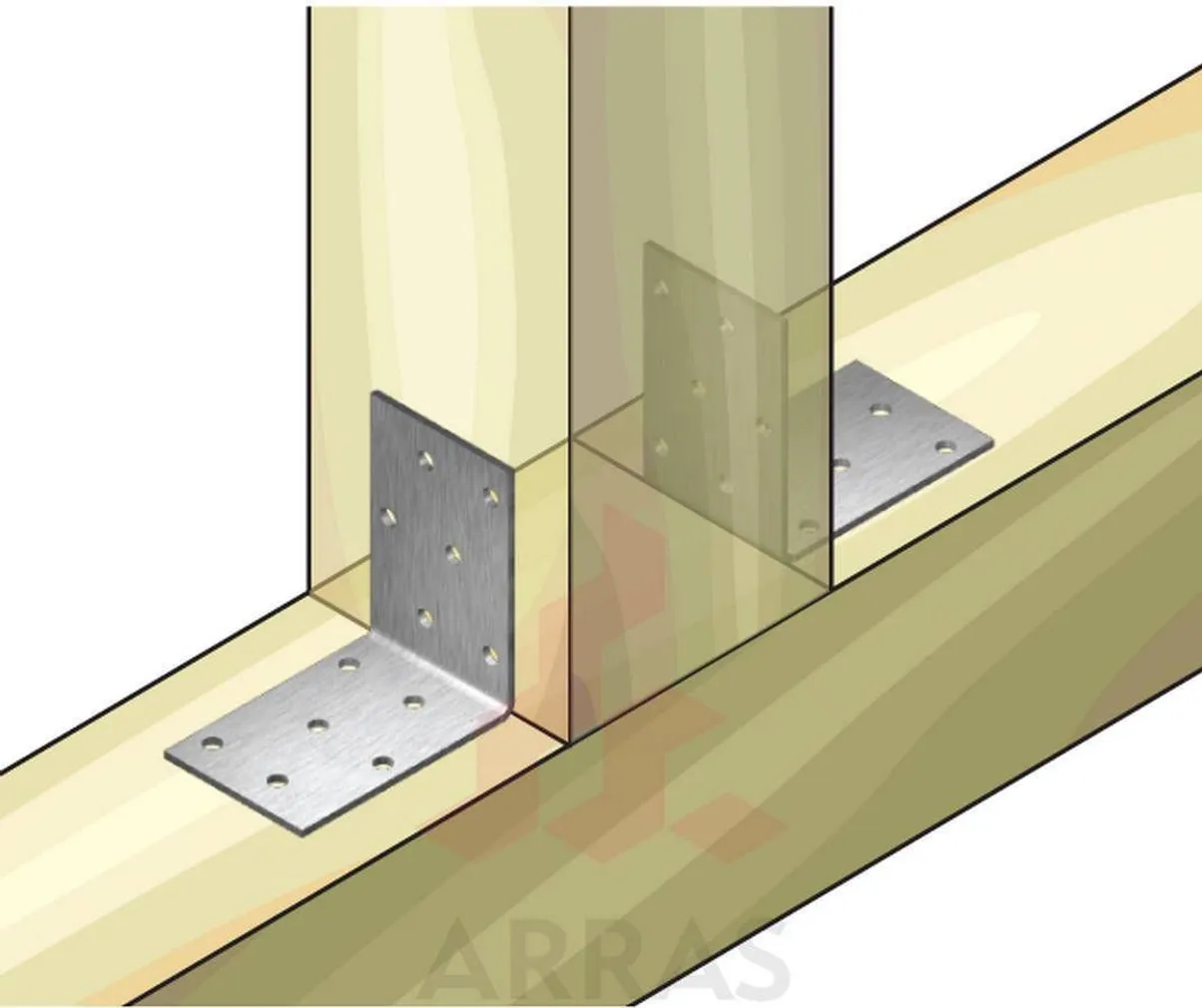 NAELUTUSNURK ARRAS 80X80X40X2,0 ZN